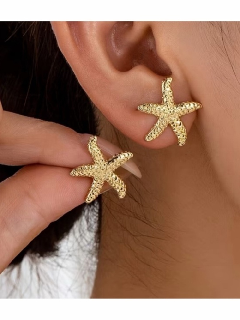 Charter Club Gold Starfish Stud Earrings - Women's Jewelry